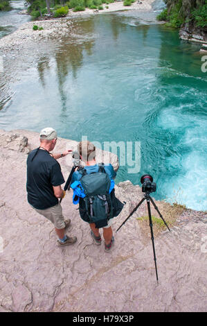 Les photographes de Nature sur place Banque D'Images