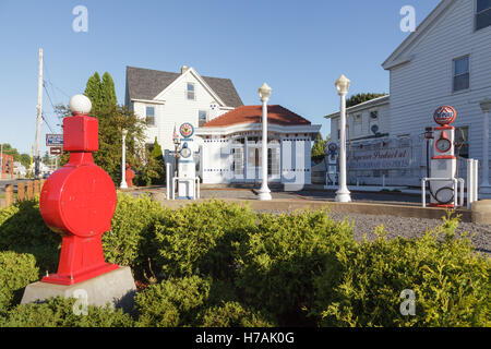 H. P. Sears Oil Co. Service Station Museum, Rome, New York, USA. Banque D'Images