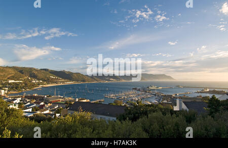 Simon's Town et de False Bay, au lever du soleil vu de Runciman Lecteur. Banque D'Images