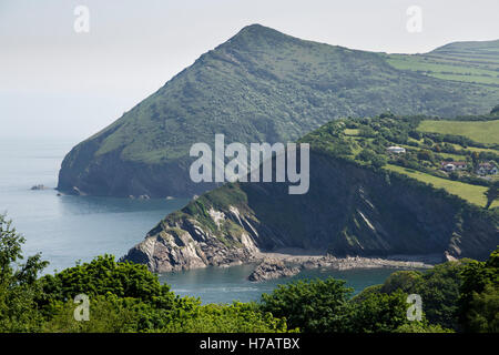 Grand et Petit pendu pendu, Combe Martin, Devon Banque D'Images