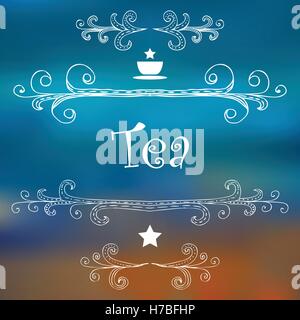 Plateau design publicitaire. Dessiné à la main Menu décoration. Vector illustration. Illustration de Vecteur