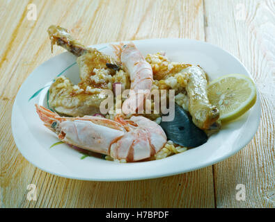 Variété de Jambalaya Tex-Mex et cuisine du Sud Banque D'Images