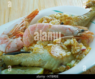 Variété de Jambalaya Tex-Mex et cuisine du Sud Banque D'Images