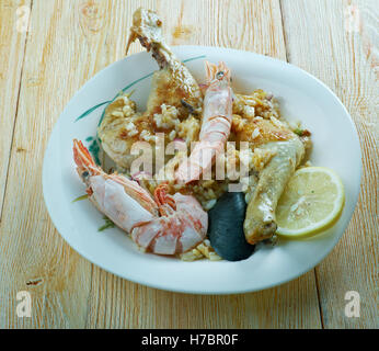 Variété de Jambalaya Tex-Mex et cuisine du Sud Banque D'Images