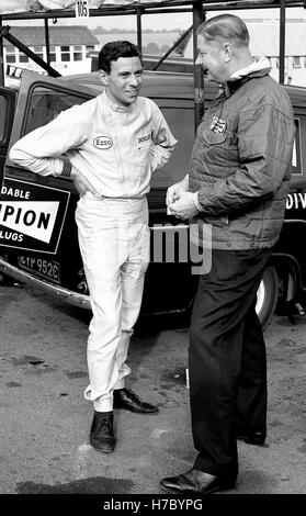 1965 Jim Clark, pilote de course automobile britannique UK Brands Hatch Banque D'Images