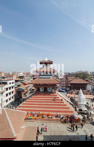 Temple Maju Deval dans Durbar Square, Katmandou, Népal Banque D'Images