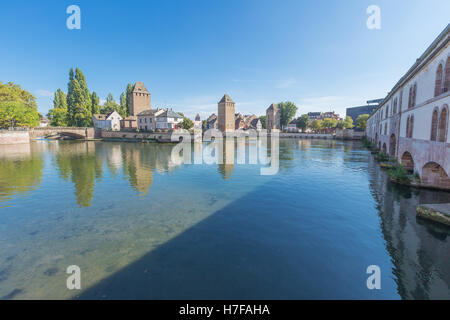 Le Barrage Vauban et la Petite France Banque D'Images