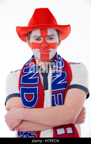 Fan de football anglais Banque D'Images