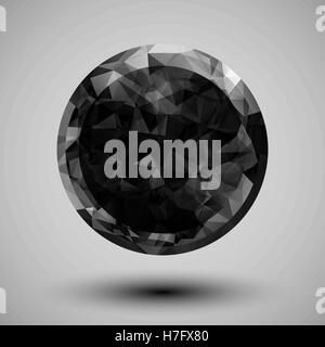 Low poly forme circulaire Illustration de Vecteur