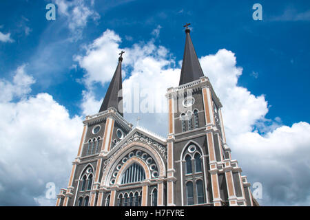 Cathédrale de l'Immaculée Conception, Diocèse catholique romain de Chanthaburi, Thailande Banque D'Images