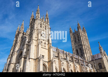 La Cathédrale de Canterbury à Canterbury, Angleterre Royaume-Uni UK Banque D'Images