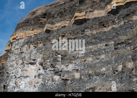 Lits de dolomie Kimmeridge Bay, Dorset, Banque D'Images