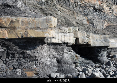 Lits de dolomie Kimmeridge Bay, Dorset, Banque D'Images