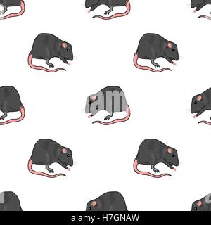 Les Rats domestiques motif transparent Illustration de Vecteur