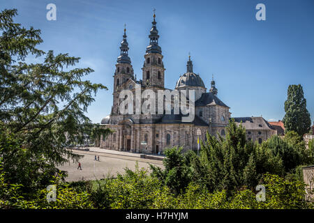 La Cathédrale de Fulda, Dom zu Fulda, Rabanusstraße 7, 36037 Fulda, Allemagne, Europe Banque D'Images