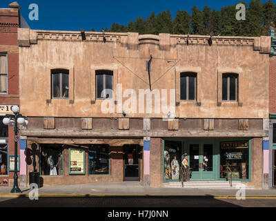 Boutiques, Lower Main Street, Deadwood, Dakota du Sud. Banque D'Images