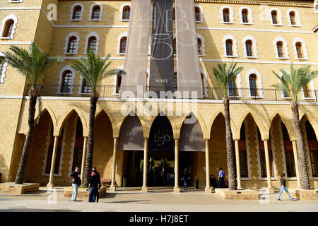 L'intérieur du campus de l'Université américaine de Beyrouth (AUB), Ras Beirut, Liban, qui célèbre ses 150 ans en décembre 2016 Banque D'Images