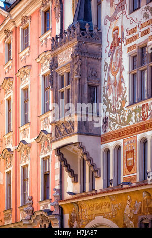 Storch House à la place de la vieille ville, Prague Banque D'Images