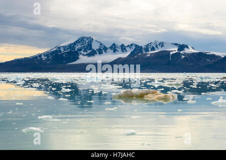 Glacier Lilliehook fjord Lilliehook dans une succursale de l'île de Spitsbergen, Fjord, archipel du Svalbard, Norvège Banque D'Images