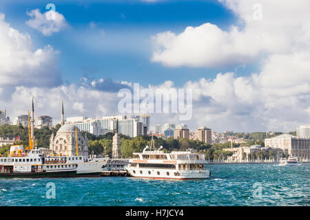 Sites touristiques d'Istanbul, une croisière sur le Bosphore Banque D'Images