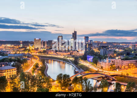 Vue aérienne de Vilnius, Lituanie Banque D'Images