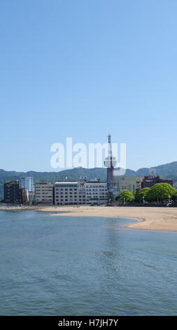 Rues de la région de Beppu City, la Préfecture d'Oita, Japon Banque D'Images