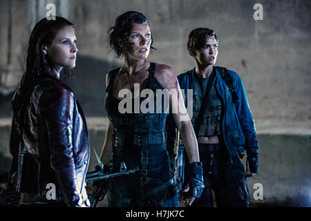 Resident Evil : Le dernier chapitre est une prochaine action science-fiction horreur film écrit et réalisé par Paul W.S. Anderson. Le film sera la vedette Milla Jovovich, Ali Larter, Ruby Rose, William Levy, Eoin Macken, Rola, Lee Joon-gi, et Iain Glen. Cette photo est pour un usage éditorial uniquement et est l'auteur de la société film et/ou le photographe attribué par le film ou la société de production et ne peut être reproduite que par des publications dans le cadre de la promotion du film ci-dessus. Un crédit obligatoire pour l'entreprise de film est nécessaire. Le photographe devrait également être portés lorsqu'il est connu. Banque D'Images