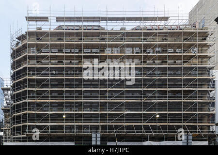 Les échafaudages et échelles graphiques construction infra rouge shot Banque D'Images