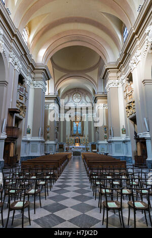 San Francesco Saverio également connu sous le nom de l'église de l'intérieur Suffragio. C'est une église catholique de style baroque situé dans Banque D'Images