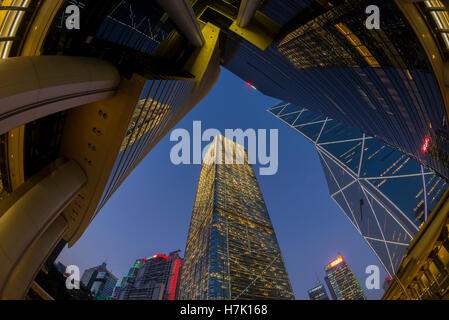 Quartier Financier Central, Hong Kong, Chine. Banque D'Images