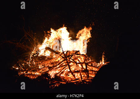 Feu de joie Banque D'Images