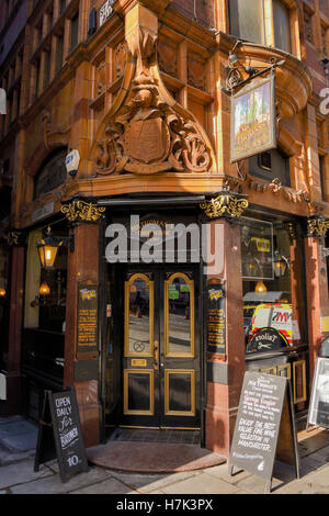 M. Thomas's Chop House sur Cross Street Manchester. Banque D'Images