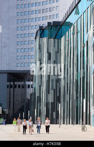 Universität Leipzig MDR Panorama Tower square Auguste Augustusplatz Université Banque D'Images