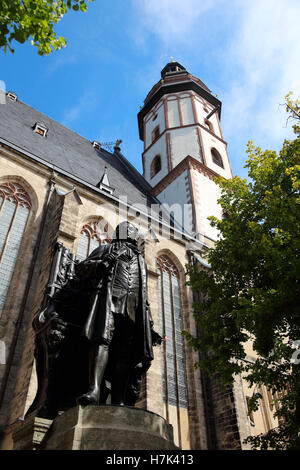 Thomaskirche Leipzig Johann Sebastian Bach Thomas Church Banque D'Images