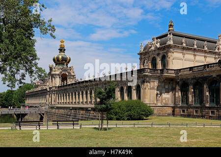 Kronentor Zwinger de Dresde Banque D'Images