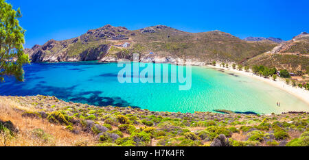 Amazing îles grecques - belles plages de Serifos, Cyclades Banque D'Images