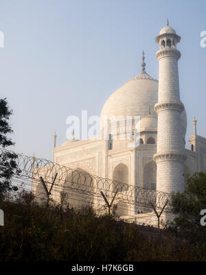 Le Taj Mahal en Inde. Banque D'Images