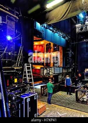 Théâtre Royal de Newcastle backstage mise en place le paysage Banque D'Images