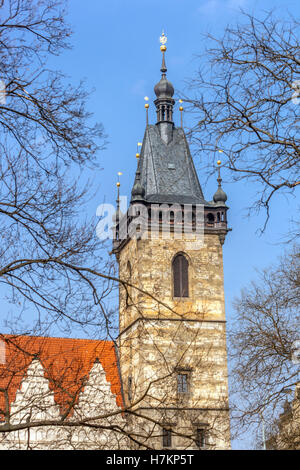 Karlovo Namesti, nouvel hôtel de ville, place Charles, Prague, République Tchèque Banque D'Images
