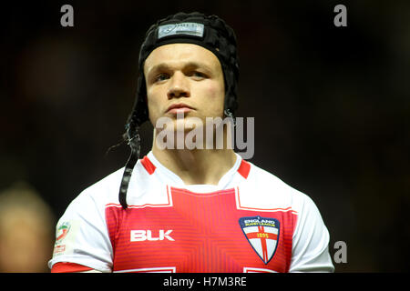 Ricoh Arena, Coventry, Royaume-Uni. 5ème Nov, 2016. L'Angleterre contre l'Ecosse lors de la Ladbrokes 2016 match des Quatre Nations. Jonny Lomax de l'Angleterre au cours de la 2016 Ladbrokes Quatre Nations Crédit : Stephen Gaunt/Touchlinepics.com/Alamy Live News Banque D'Images