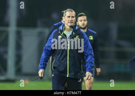 Parme, Italie. 05Th Nov, 2016. Leinster senior du coach Stuart Lancaster prépare le match contre Zèbre dans Guinness Pro 12 © Massimiliano Carnabuci/Alamy news Banque D'Images