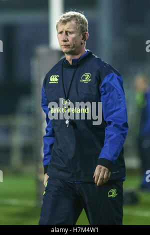 Parme, Italie. 05Th Nov, 2016.L'entraîneur-chef du Leinster Leo Cullen prépare le match contre Zèbre dans Guinness Pro 12 © Massimiliano Carnabuci/Alamy news Banque D'Images