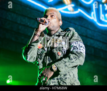 Los Angeles, USA. 05Th Nov, 2016. Kid Ink en prestation au vrai Show 2016 présenté par du vrai 92,3 lors du Forum de Los Angeles, Ca © l'accès Photo/Alamy Live News Banque D'Images