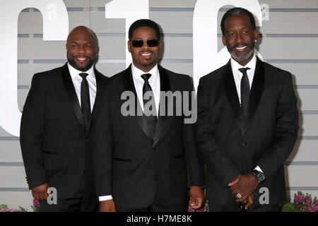 Boyz II Men, Wanya Morris, Nathan Morris, Shawn Stockman présents pour les Championnats du Monde de la Breeders' Cup - SAT, Santa Anita Park, Arcadia, CA, 4 novembre 2016. Photo par : Priscilla Grant/Everett Collection Banque D'Images