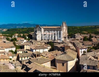 Une vue panoramique d'Orvieto, Italie Banque D'Images