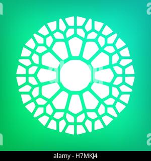 Décoration ornement Symbole Mandala vecteur Illustration Logo Illustration de Vecteur