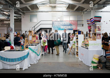 Renegade Craft Fair, une piscine groupes événement tenu à la Old Truman Brewery dans shoreditch, Londres est Banque D'Images