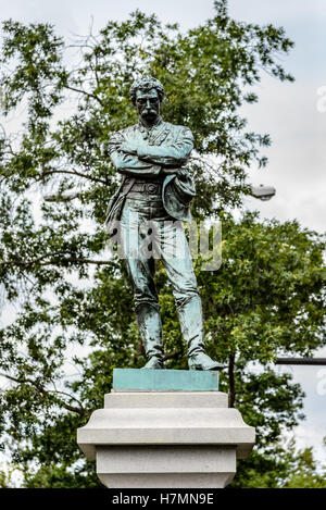 Statue en bronze d'Appomattox, South Washington Street et Prince Street, Alexandria, Virginia Banque D'Images