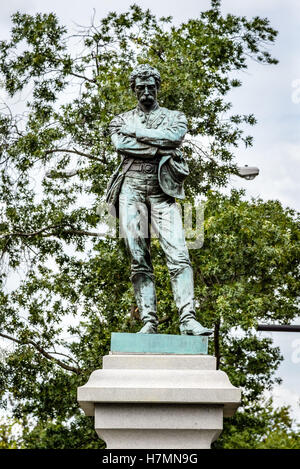 Statue en bronze d'Appomattox, South Washington Street et Prince Street, Alexandria, Virginia Banque D'Images