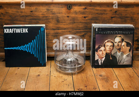 Kraftwerk vinyles Banque D'Images